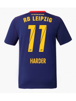 Billige RB Leipzig Conrad Harder #11 Bortedrakt 2025-26 Kortermet